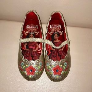 Disney Elena of Avalor Gold Sparkle Flats